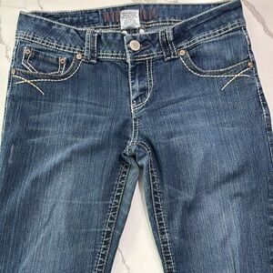Hydraulic Thick Stitching Skinny Jeans Stretch 9/10 Like New Condition